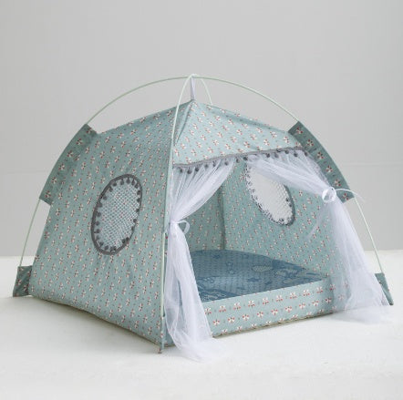 Cat Tent Cat Cat House Enclosed Pet Bed - Pimmbi