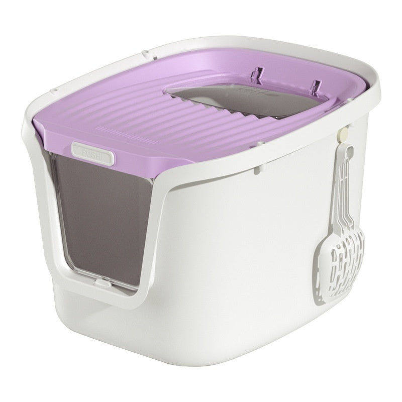 Fully Enclosed Deodorant Top-in Extra Large Splash-proof Cat Litter Basin