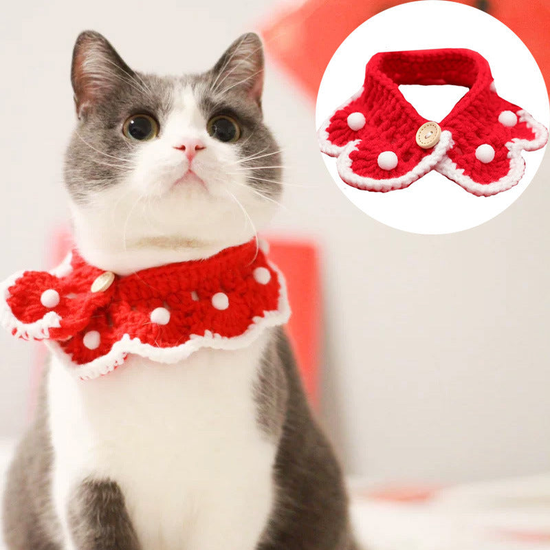 Pet Cats, Dogs, Rabbits, Knitted Collars, Christmas Ornaments, Saliva Towels - Pimmbi