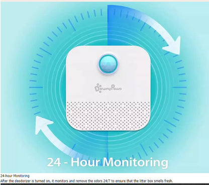 DownyPaws 4000mAh Smart Cat Odor Purifier For Cats Litter Bo - Pimmbi