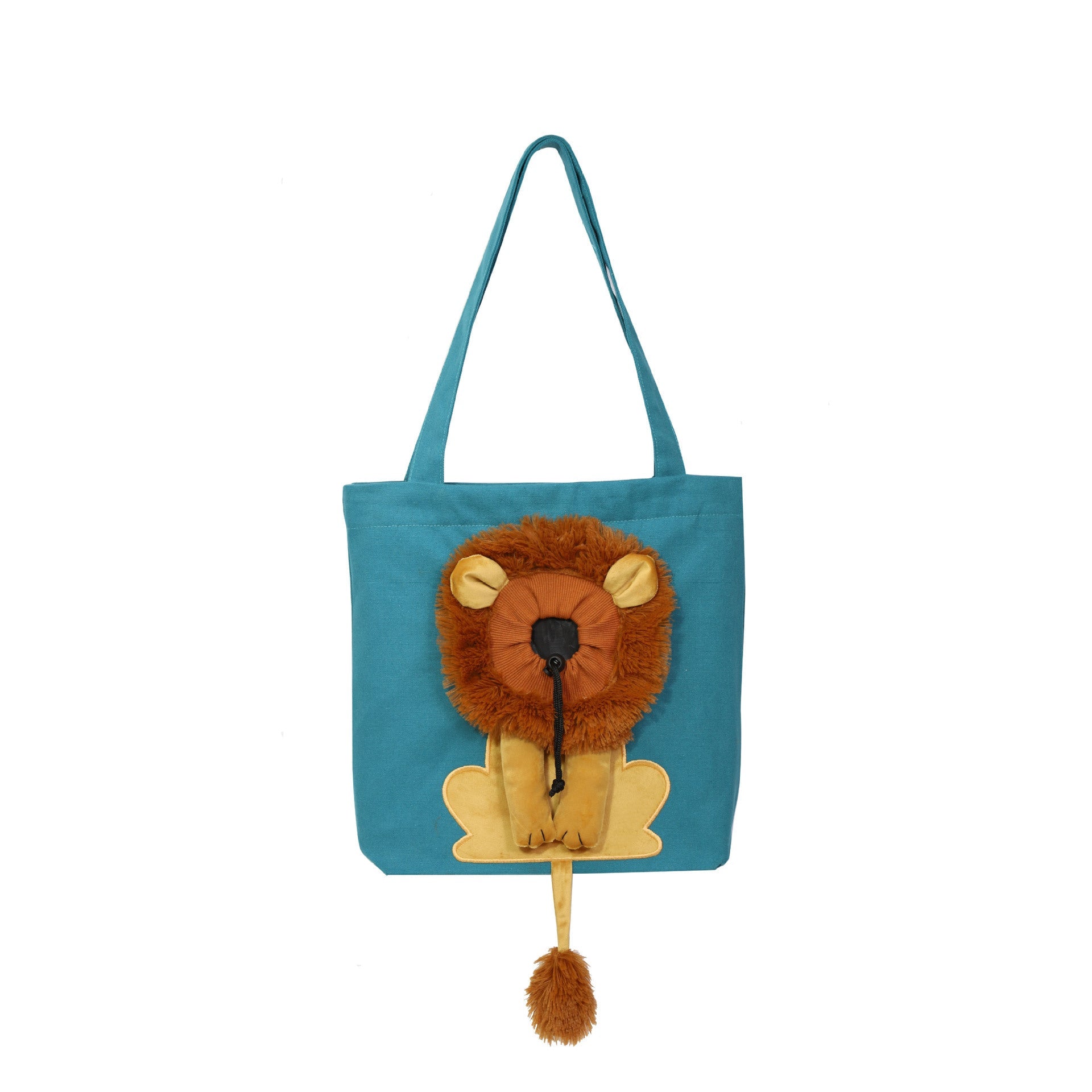 Soft Pet Carriers Lion Design Portable Breathable Bag Cat Dog Carrier Bags Outgoing Travel Pets Handbag With Safety Zippers - Pimmbi