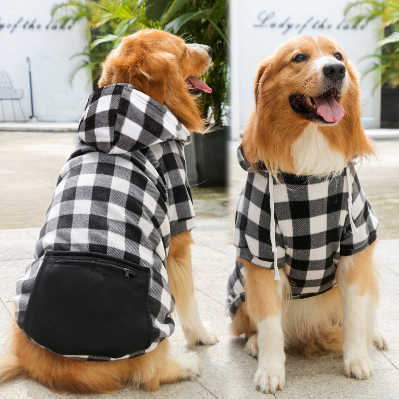 Fashion Pet Dog Simple Zipper Pocket Sweater - Pimmbi