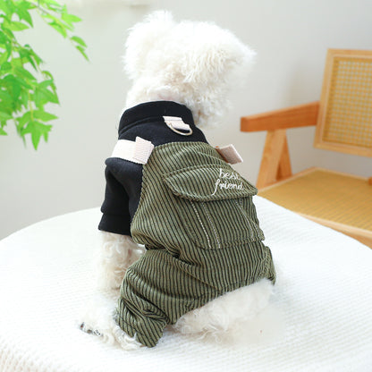 Pet Ring Dog Cat Clothes New Corduroy - Pimmbi