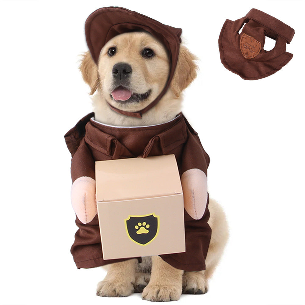 Pet Courier Standing Clothing Pet Outing Funny Clothes - Pimmbi
