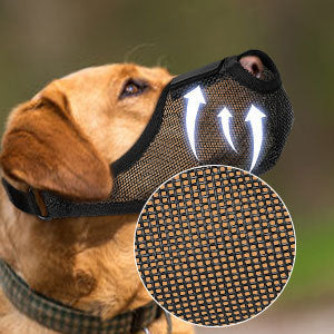 Pet Dog Muzzle Mask To Prevent It From Eating Randomly, Barking, And Biting. It's A Special Muzzle That Is Breathable And Has A Mesh Design - Pimmbi