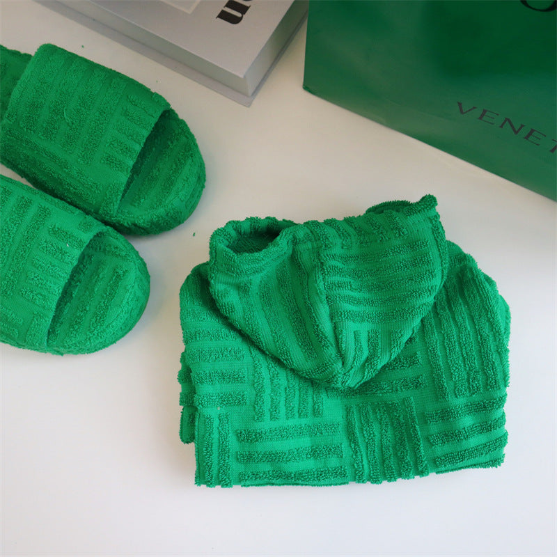 Dog V Green Terry Cloth Christmas Clothes - Pimmbi