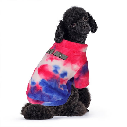 Tie Dye Puppy Clothes Autumn And Winter - Pimmbi