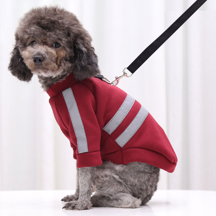 Tractionable Reflective Sweater Night Walking Dog Cat Pet Clothes - Pimmbi