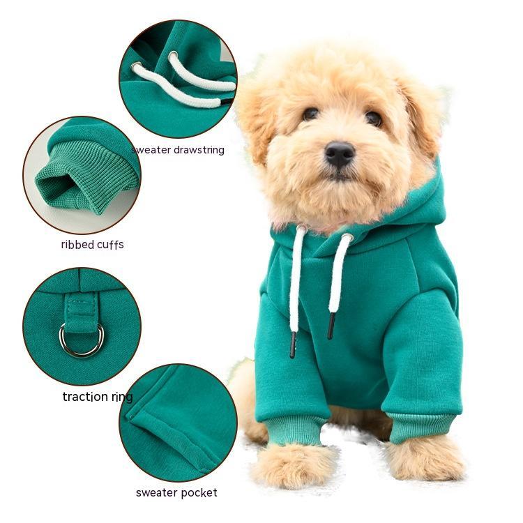 Pet Dog Fashion Simple Hooded Sweater - Pimmbi