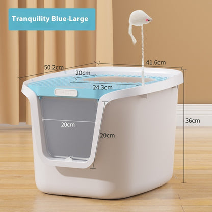 Fully Enclosed Deodorant Top-in Extra Large Splash-proof Cat Litter Basin