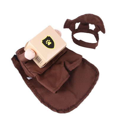 Pet Courier Standing Clothing Pet Outing Funny Clothes - Pimmbi