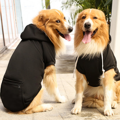Fashion Pet Dog Simple Zipper Pocket Sweater - Pimmbi
