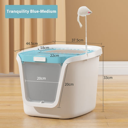 Fully Enclosed Deodorant Top-in Extra Large Splash-proof Cat Litter Basin