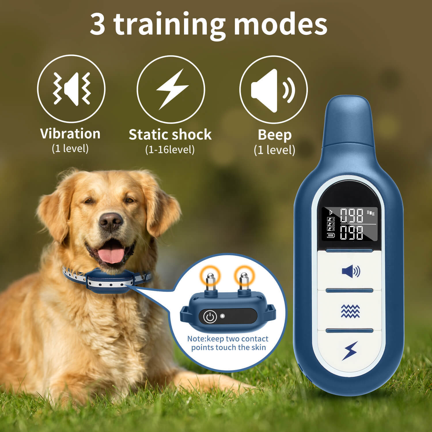 Pet Training Remote Control Vibration Shock Dog Trainer - Pimmbi