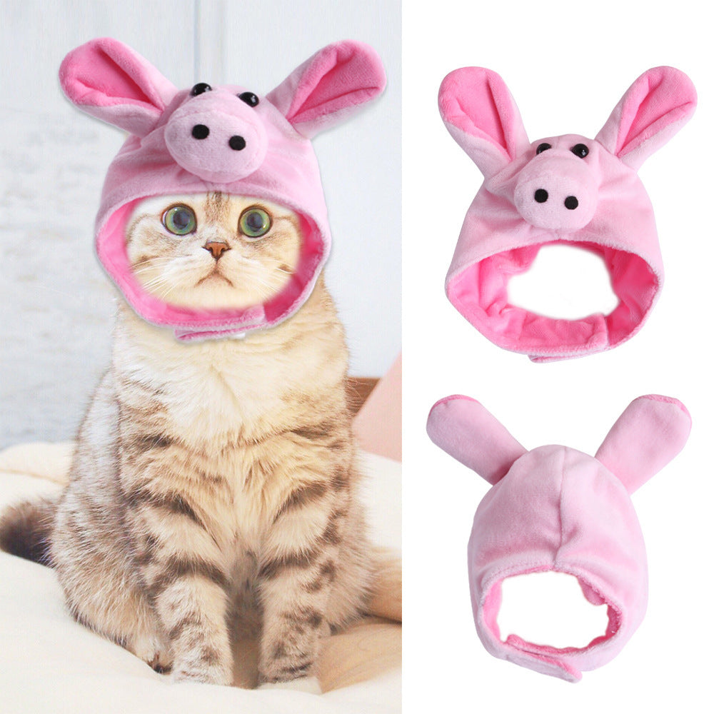 Curly Hair Pet Hat Cat Funny Dress Up Pet Products - Pimmbi
