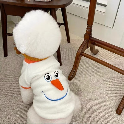 Christmas Funny Transformation Snowman Dog Hoodie - Pimmbi