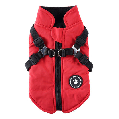 Chest Strap Jacket Cotton-padded Coat - Pimmbi