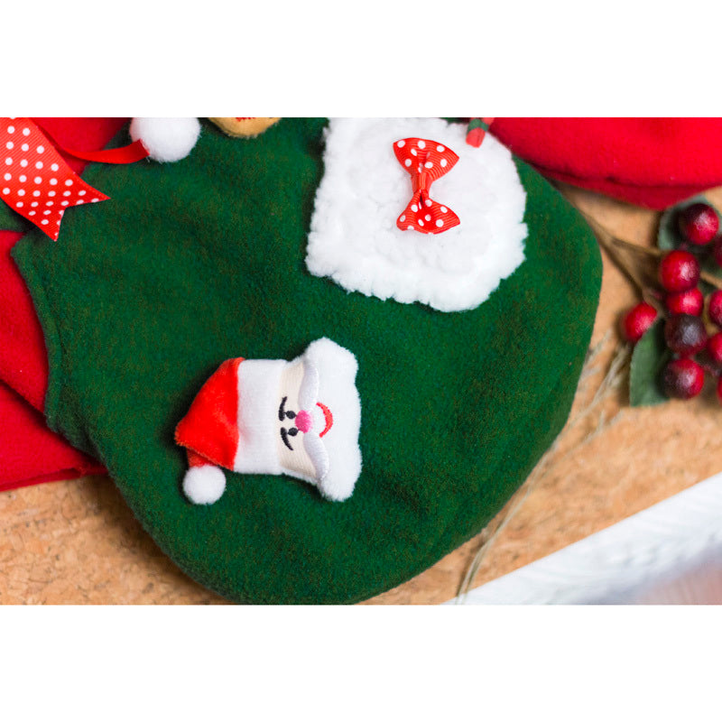 Pet Clothes Christmas Plus Velvet Sweater For Small And Medium-sized Dogs In Winter - Pimmbi