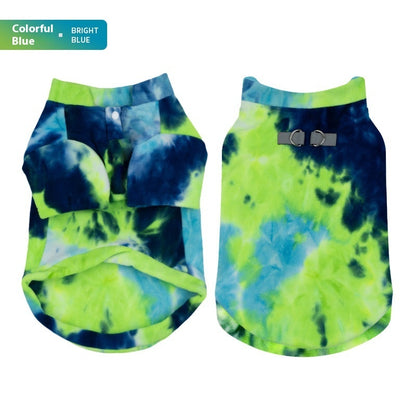 Tie Dye Puppy Clothes Autumn And Winter - Pimmbi