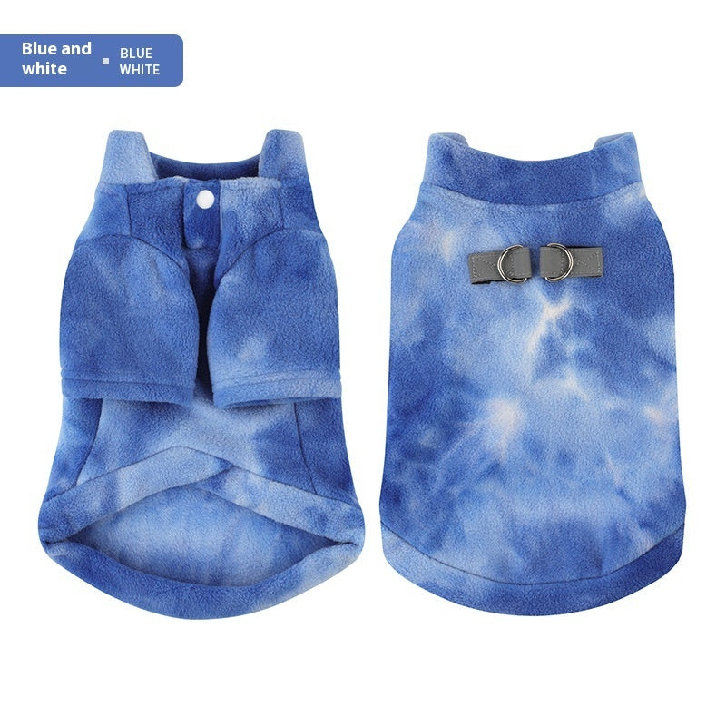 Tie Dye Puppy Clothes Autumn And Winter - Pimmbi