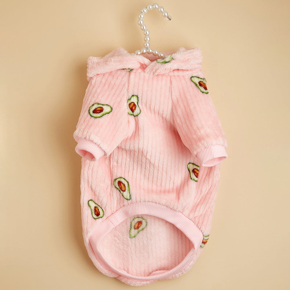 Cat And Dog Pet Avocado Print Hoodie - Pimmbi