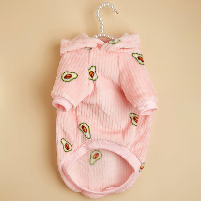 Cat And Dog Pet Avocado Print Hoodie - Pimmbi