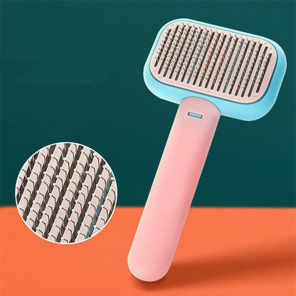 New Pet Cat Dog Hair Brush Hair Massage Comb Open-Knot Brush Grooming Cleaning Tool Stainless Steel Comb - Pimmbi