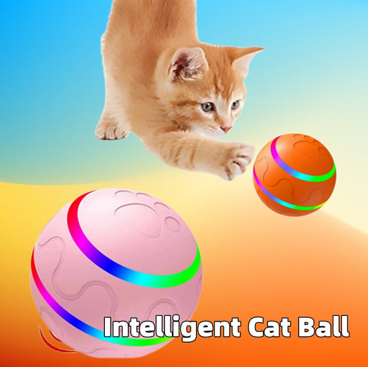 Pet New Cat Wicked Ball Toy Intelligent Ball USB Cat Toys Self Rotating Ball Automatic Rotation Ball - Pimmbi