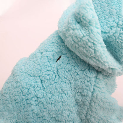 Cotton Fleece Solid Color Cotton Small And Medium-sized Dog Cat Sweater - Pimmbi