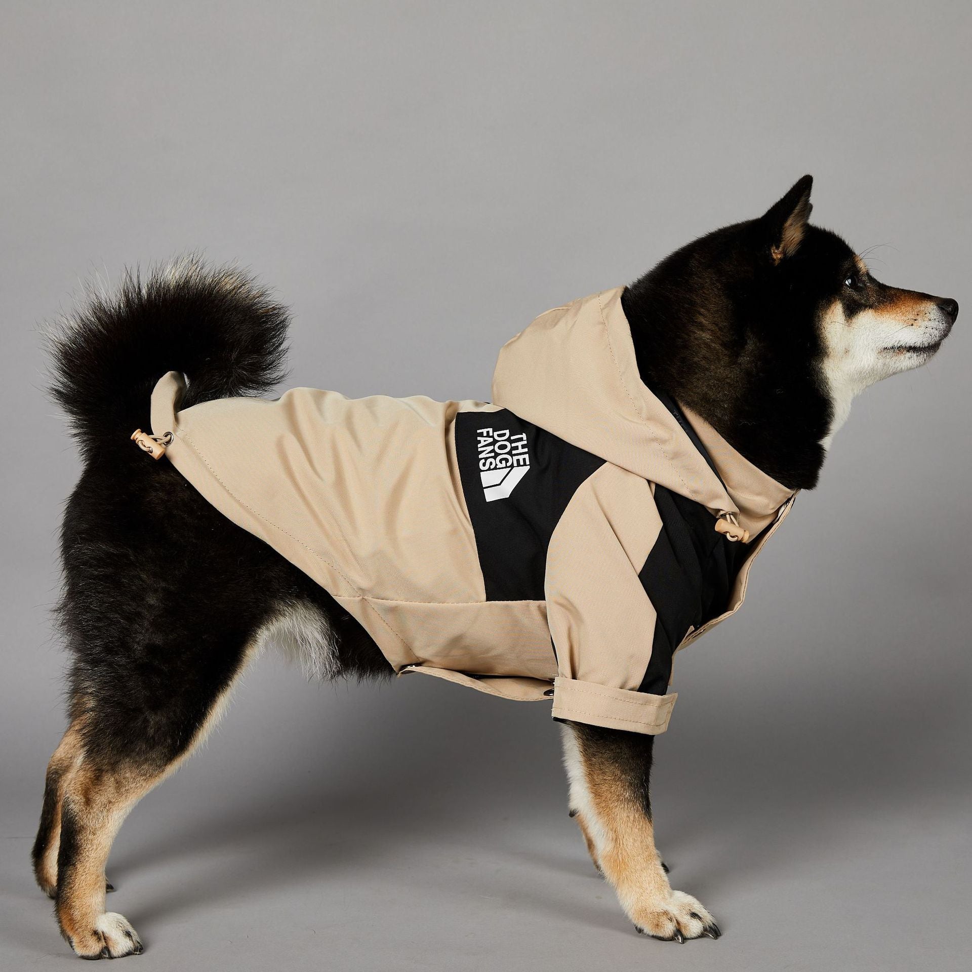 Khaki Dog Pet Shell Jacket - Pimmbi