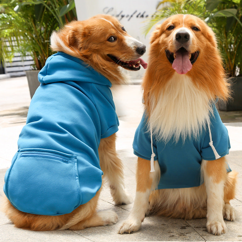 Fashion Pet Dog Simple Zipper Pocket Sweater - Pimmbi