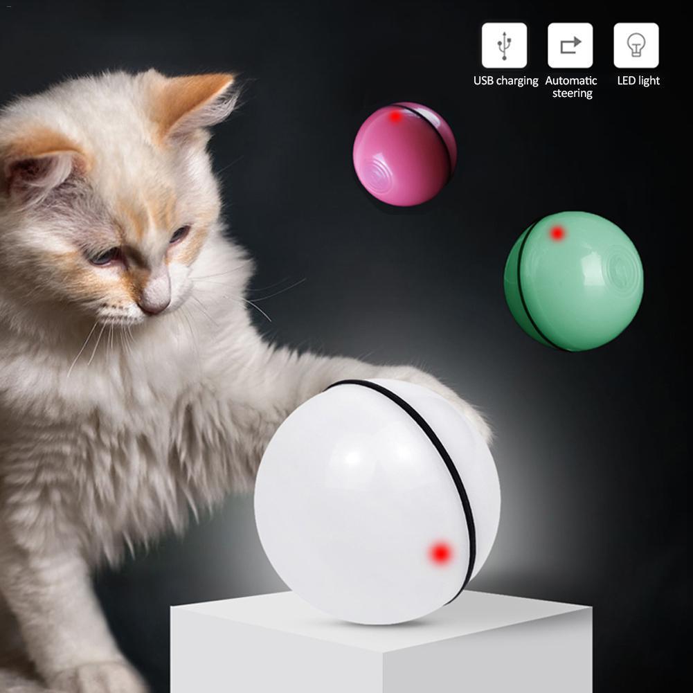 LED Laser Electronic Rolling Pet Funny Cat Toy Ball - Pimmbi