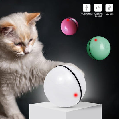 LED Laser Electronic Rolling Pet Funny Cat Toy Ball - Pimmbi
