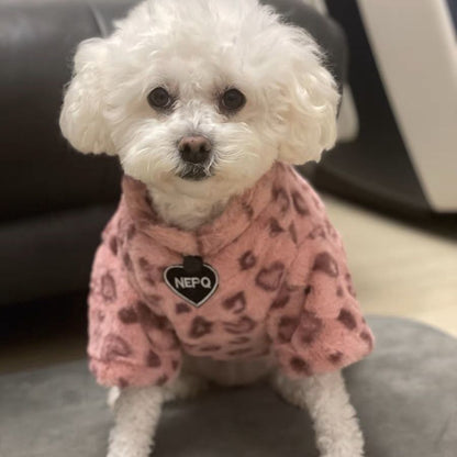 Puppy Clothes Thermal Extra Thick With Fleece Sweater - Pimmbi