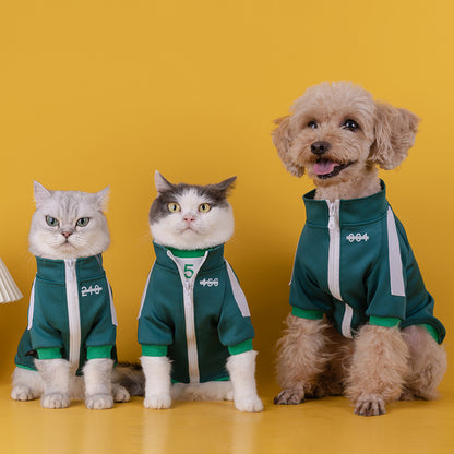 456 Digital Pet Clothes Cat Dog Coat Teddy Small And Medium-sized Dogs Sweater - Pimmbi