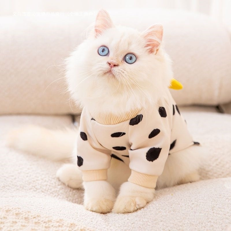 Cute Kitty Pet Clothes Anti-lint - Pimmbi
